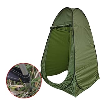 Amazon | ワンタッチテントルーム カーキ色 120x120x高さ190cm